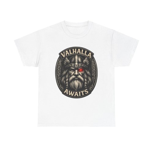Valhalla Awaits Odin Viking T-Shirt